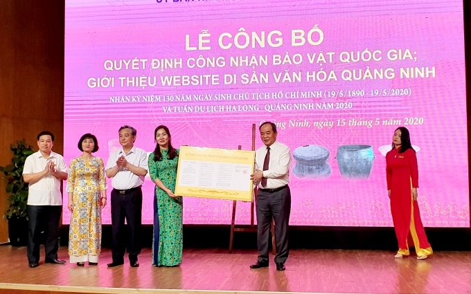 Quảng Ninh công bố ba bảo vật quốc gia