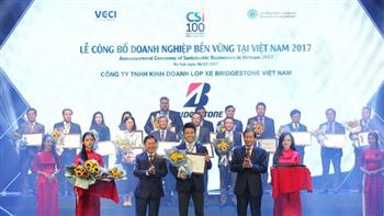 Bridgestone Việt Nam đạt Top 100 doanh nghiệp phát triển bền vững 2017