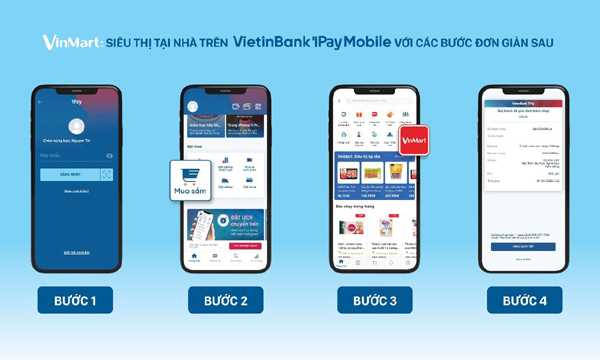 VietinBank ra mắt ‘VinMart: Siêu thị tại nhà’ trên ứng dụng di động