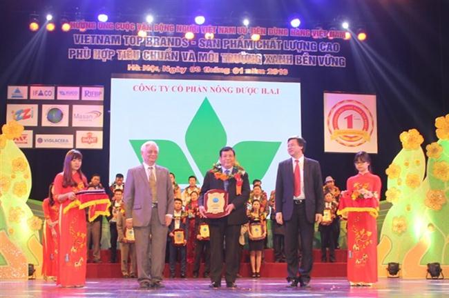 Nông Dược HAI nhận giải thưởng chương trình Việt Nam Top Brand